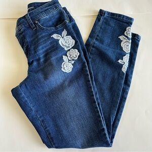 Crown & Ivy Embroidered Jeans